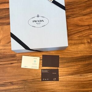 Prada Light Blue Gift Box with Cards